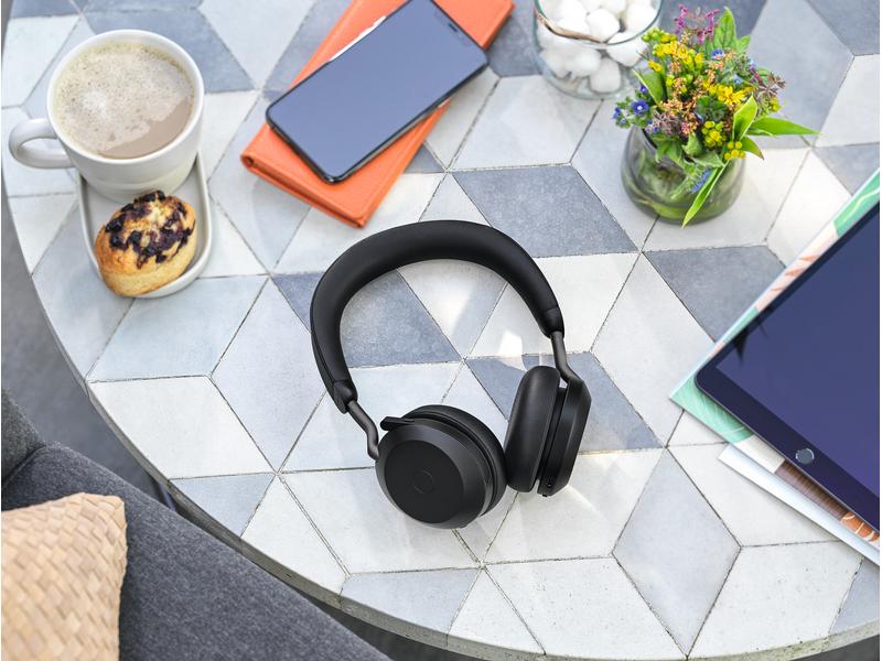 Jabra Headset Evolve2 75 Duo MS USB-C, Schwarz Erstklassige Soundtechnik für branchenweit führende Sprachqualität