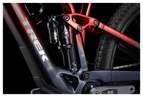 VTT Électrique Tout-Suspendu Trek Fuel EXe 8 Sram GX Eagle AXS 12V 360 Wh 29'' Rouge/Bleu Foncé 2024