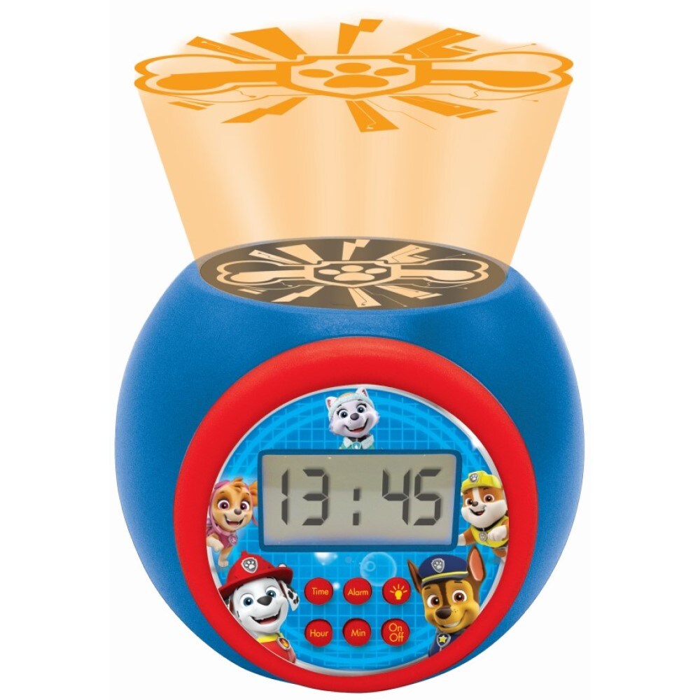 Paw Patrol Projektions Wecker mit LED Farbwechsel und Timer-Funktion