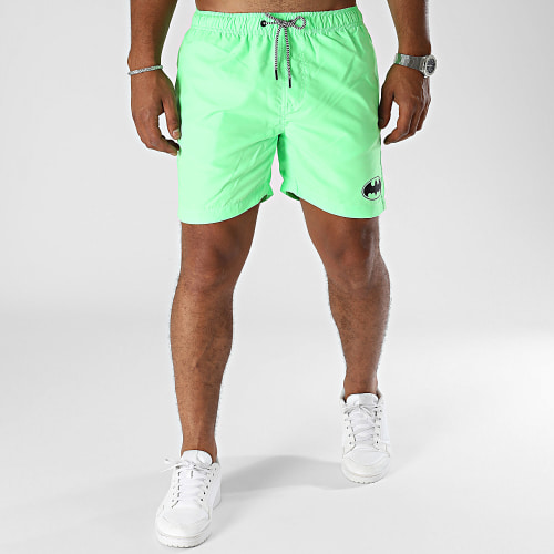 Short De Bain Logo Vert Fluo