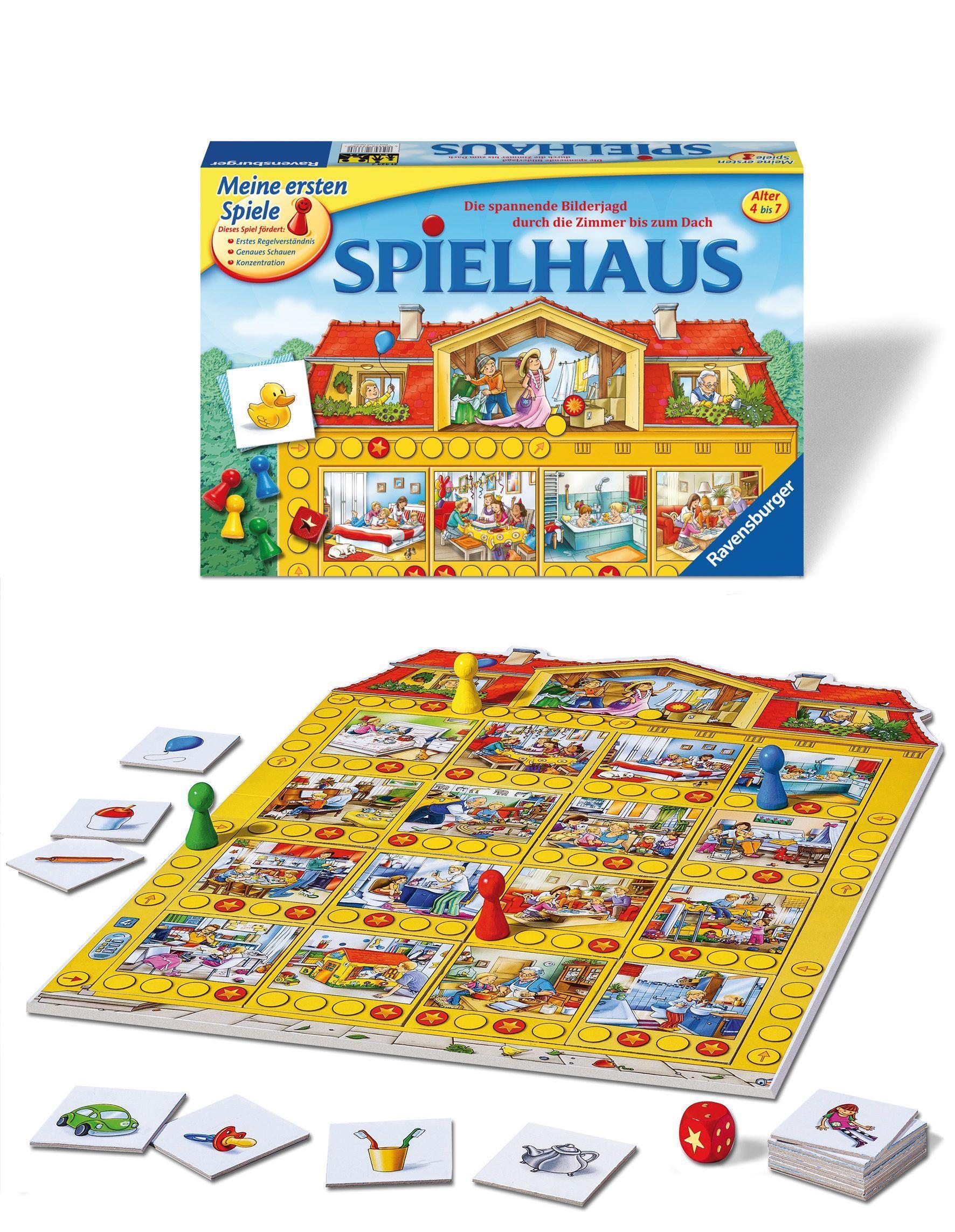 Würfellaufspiel: Spielhaus
