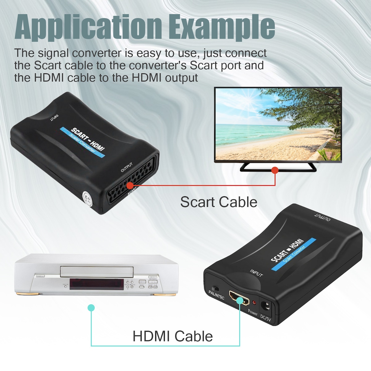 HDMI til SCART-omformer