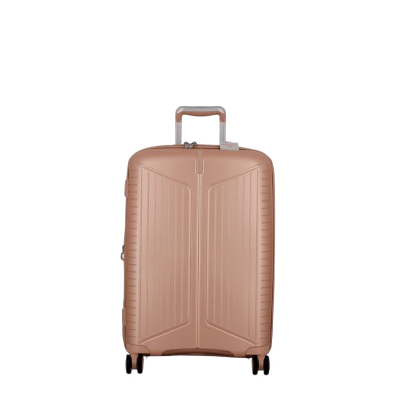 Valise rigide extensible Évaé 66 cm Rose Pale