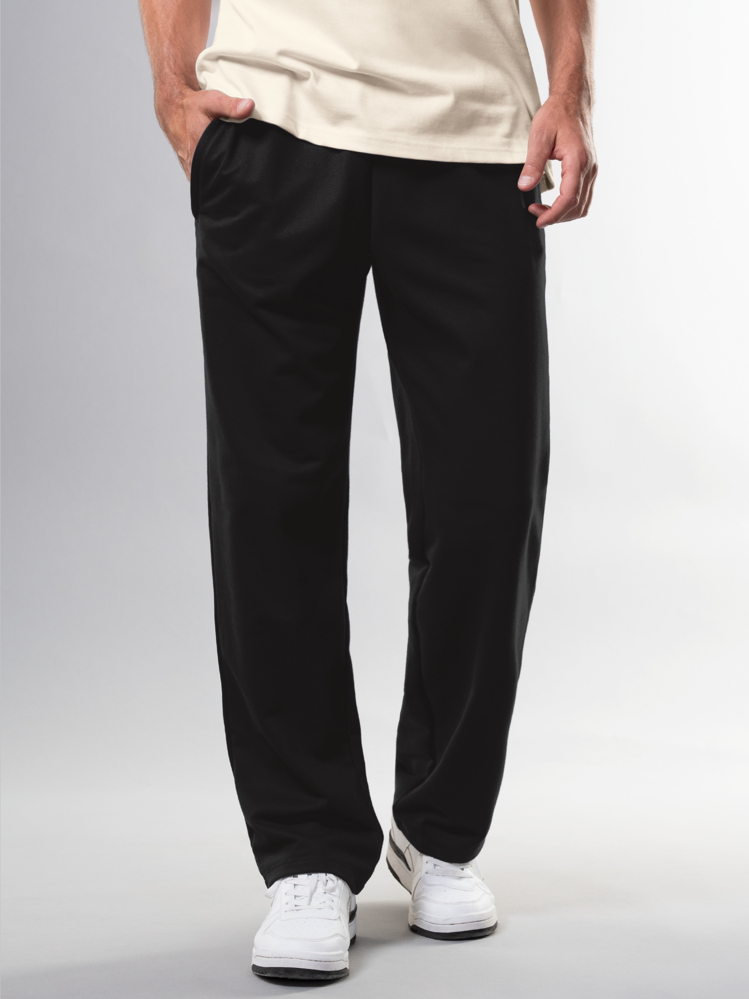 Freizeithose aus Sweat-Qualität Schwarz
