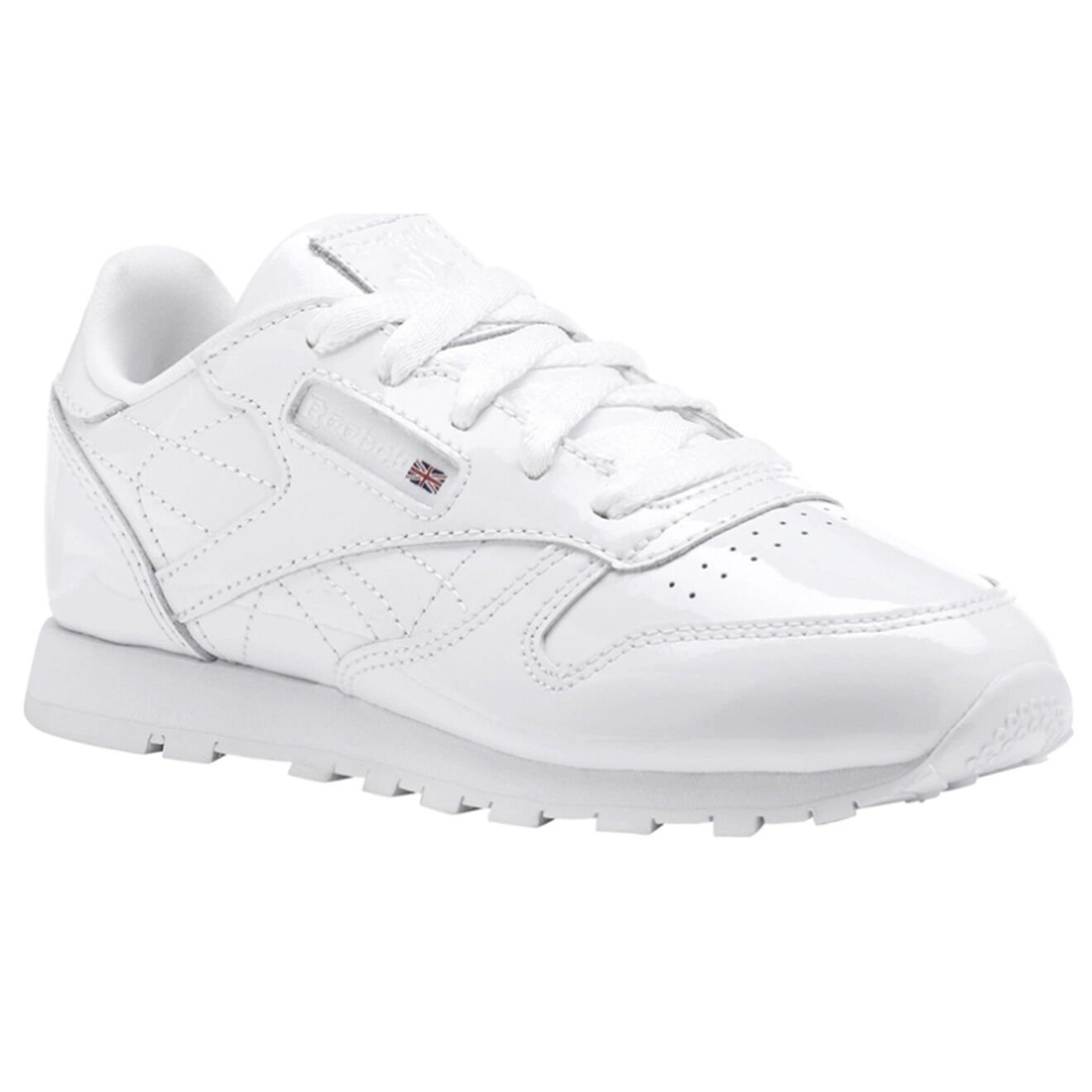 Reebok Baskets en Cuir Classic Leather Patent blanches