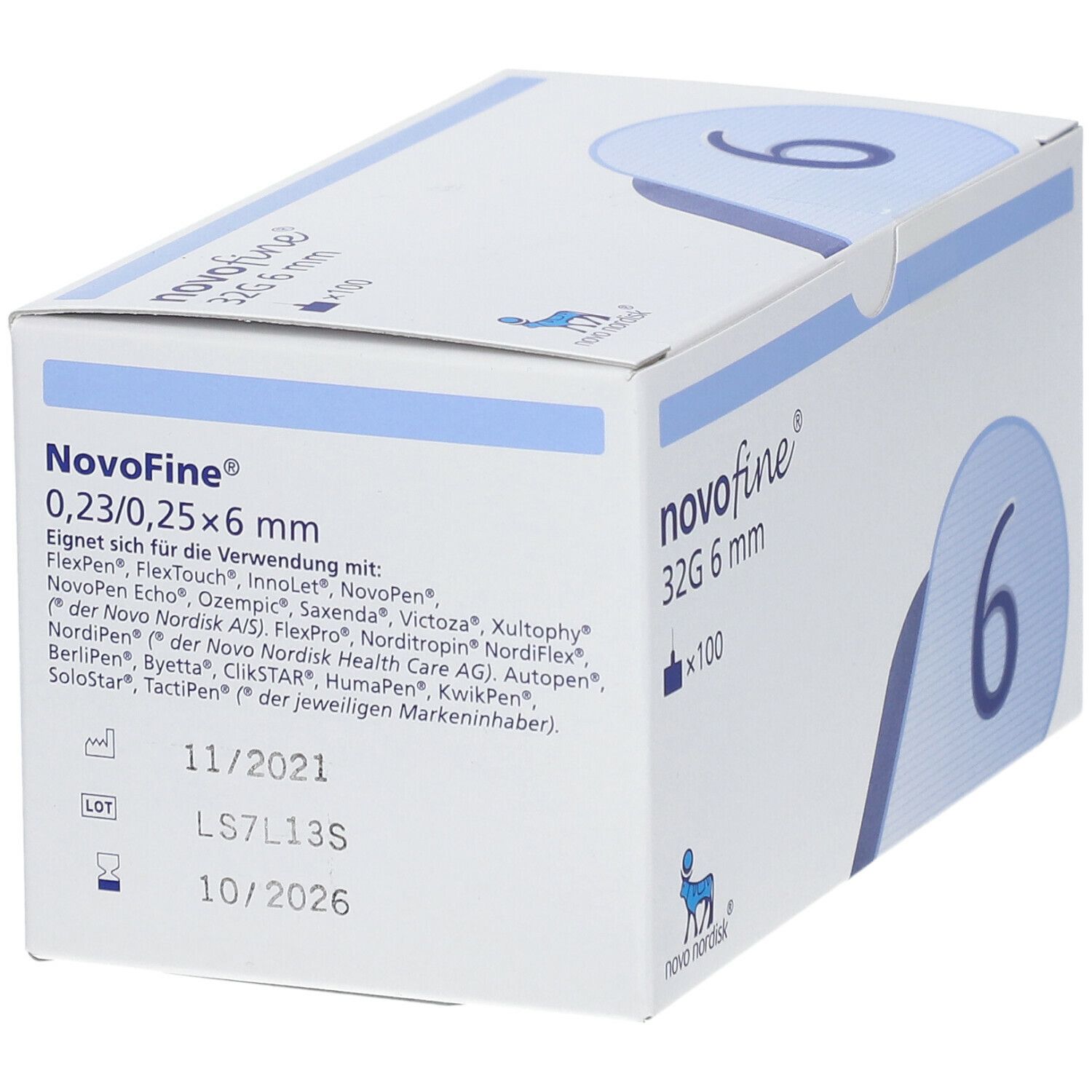 NovoFine® 6mm 32g TIP etw Injektionsnadeln