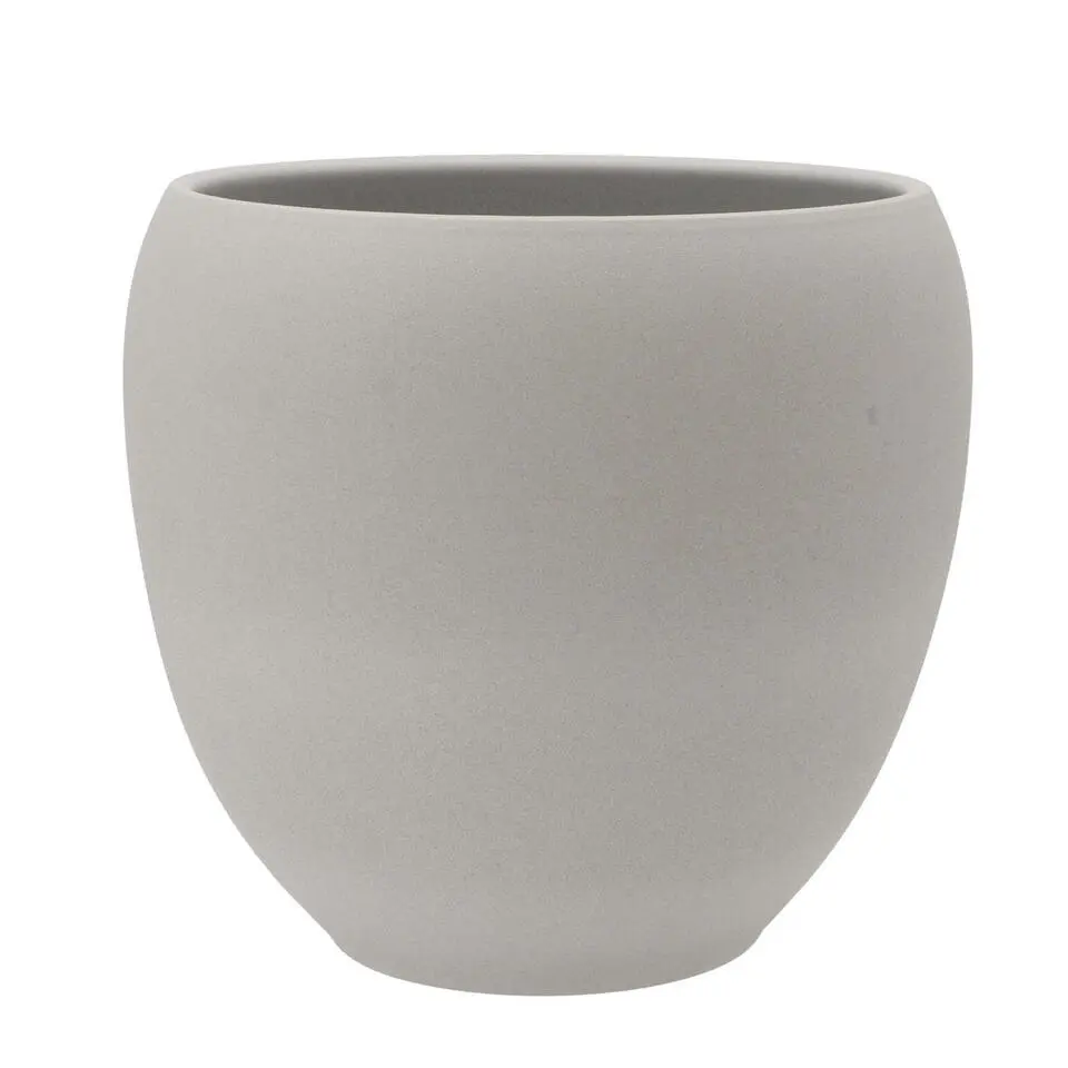 DK Design plantenpot - Vinci - lichtgrijs mat - D28 x H31 cm