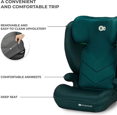 Kinderkraft I-SPARK i-Size Beltestol, Green
