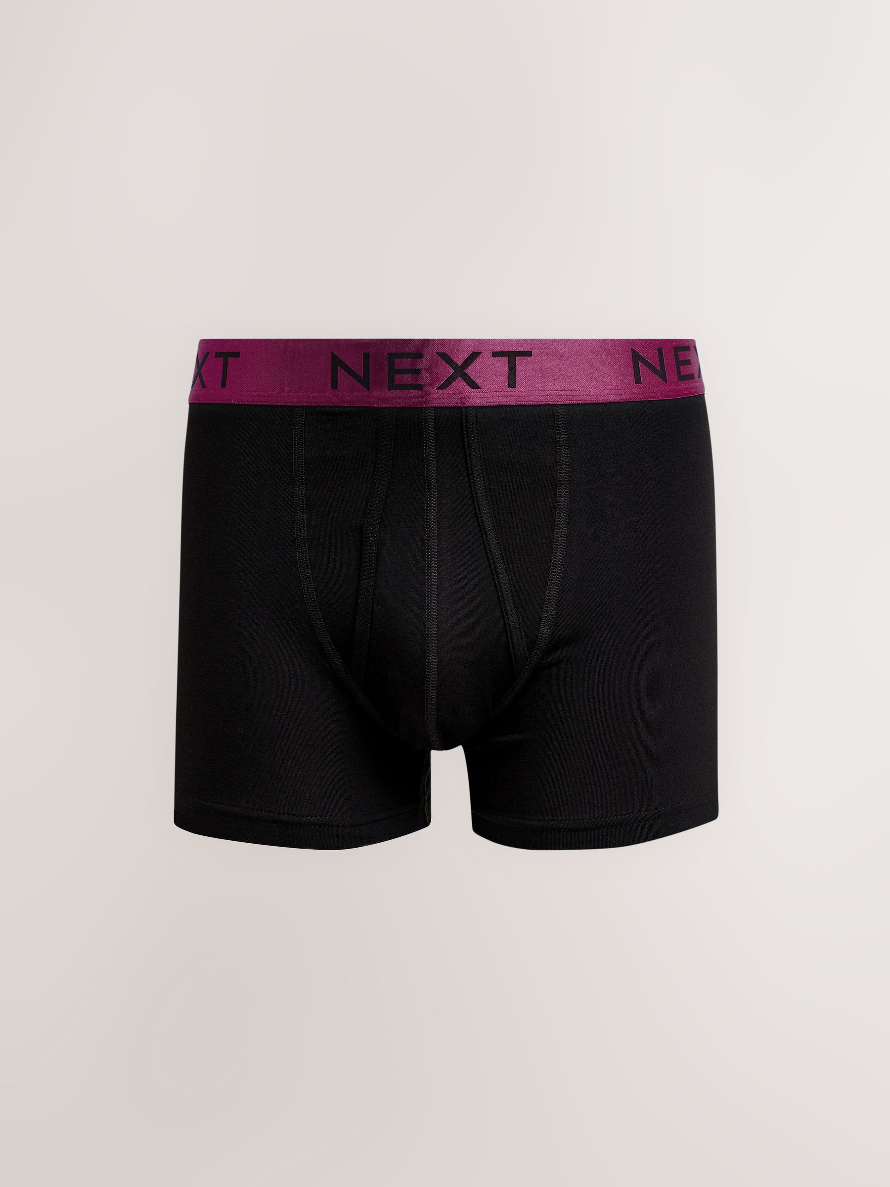 Zwart met felgekleurde glanzende taillebanden - Standaard - 10 Boxershorts zonder plooi