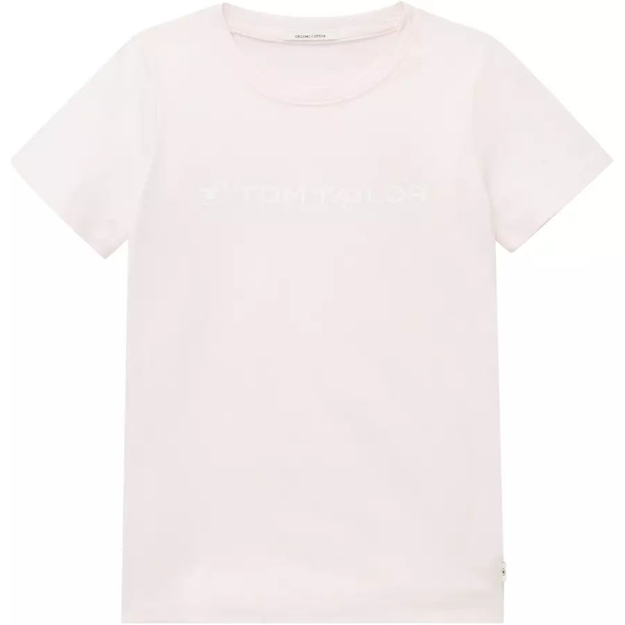 TOM TAILOR T-Shirt Logo Print Candy Cotton Pink