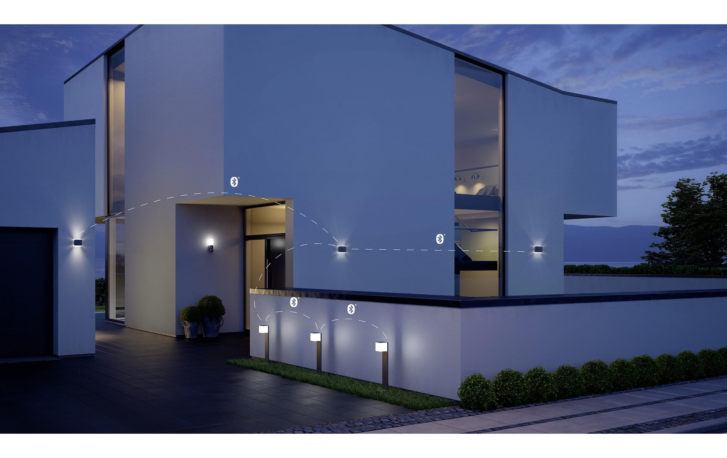 steinel LED Wandleuchte »L 840 C, 9,1 W, 3000 K, Anthrazit, BT« Warmweiss