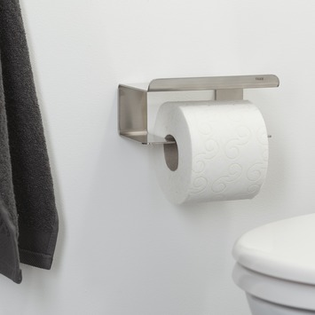 Tiger Colar toiletrolhouder met plateau RVS