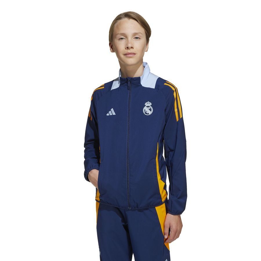 Real Madrid Veste d'Entraînement Presentation Tiro 24 - Bleu/Crew Orange/Bleu Enfant