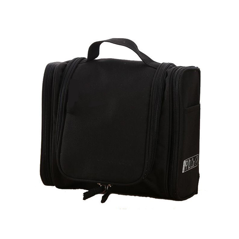 (21x21x11cm) Reise Kulturbeutel Kosmetik Make Up Tasche Necessaire Organizer Bag - Schwarz
