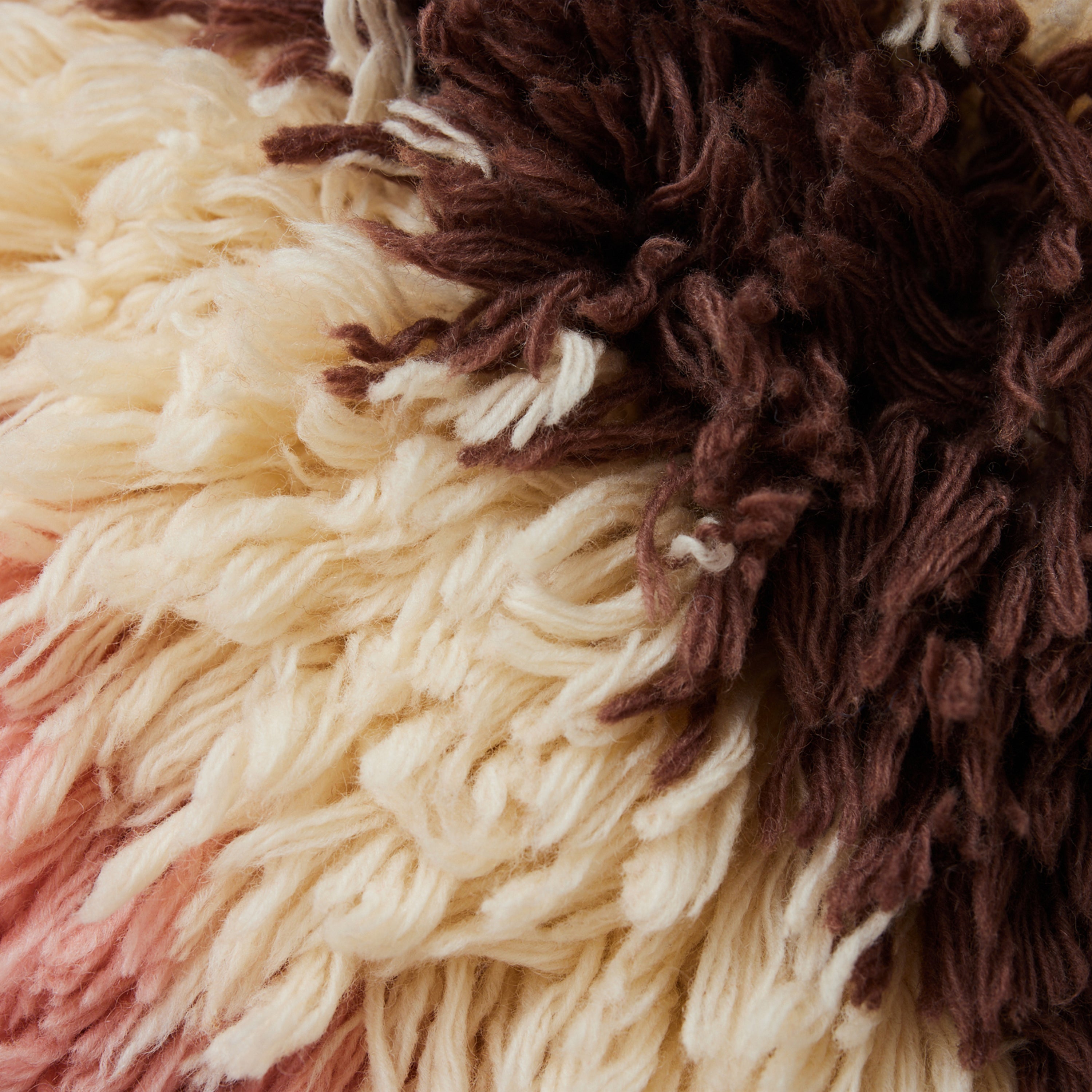 HKliving Fluffy Sierkussen 55 x 55 cm - Striped