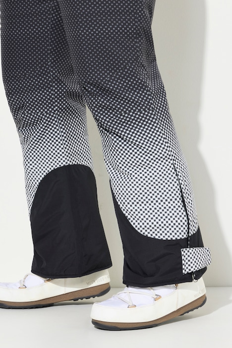 Skihose, wasserdicht, Punkte, Klettriegel, Schneefang