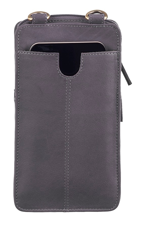 GreenLand Nature Handytasche »NATURE Soft« mit aufgesetzter Börse und RFID-Schutz