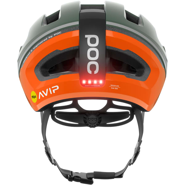 Casque vélo POC OMNE BEACON MIPS FLUORESCENT ORANGE AVIP/EPIDOTE GREEN MATT