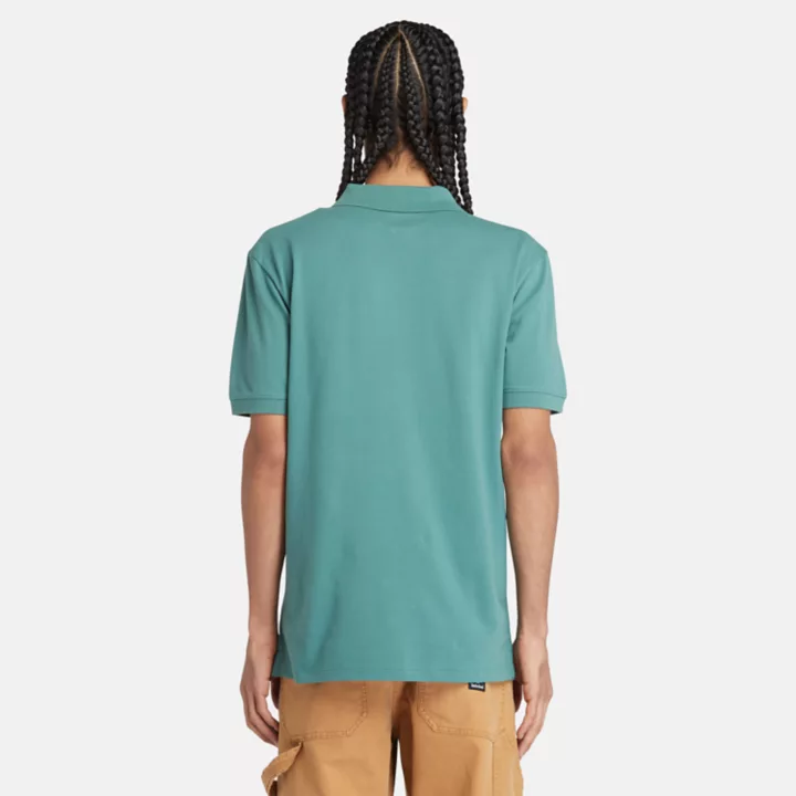 Polo stretch Merrymeeting River pour homme en bleu sarcelle