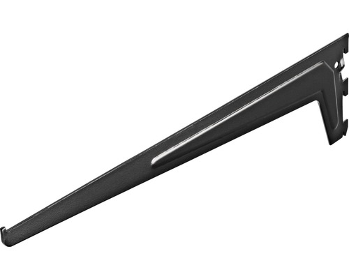Enkelrijige beugel met 3 haken, 500 mm, zwart
