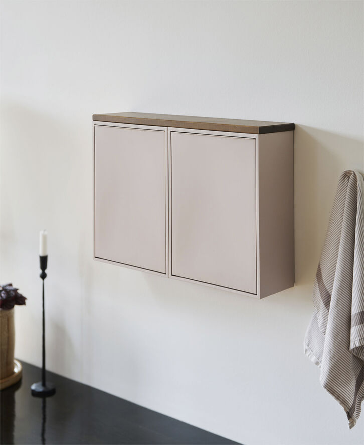 RECOLLECTOR Floating wooden shelves Dark coco