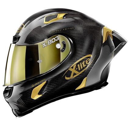 Casque X-lite X-803 RS - ULTRA CARBON - GOLD EDITION - Gris / Noir