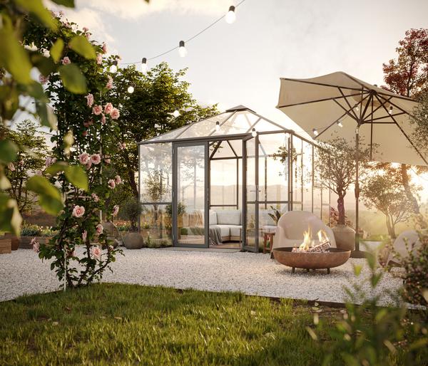 KGT Gewächshaus-Pavillon PaviLux 3 x 3 m ESG,
