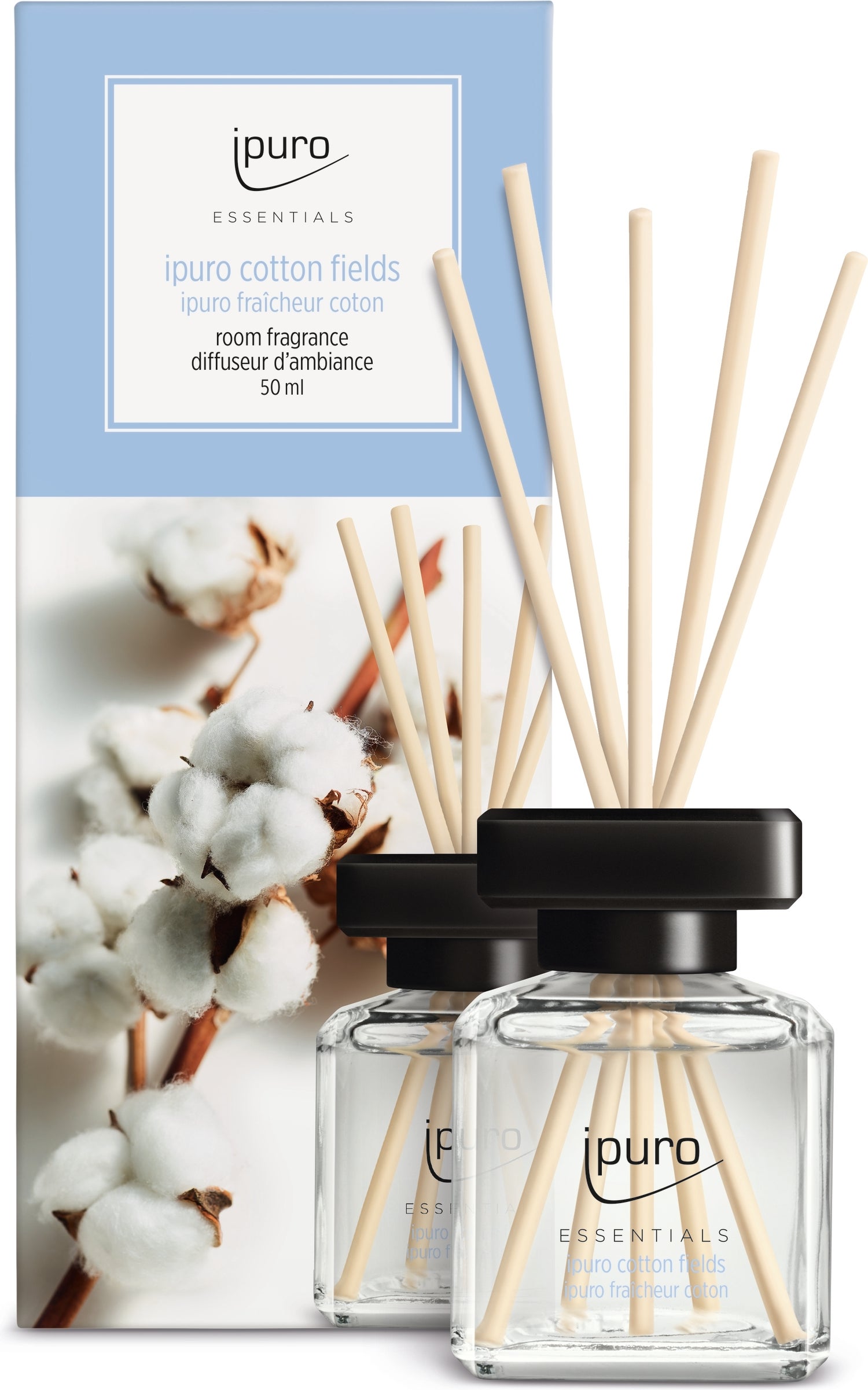 Ipuro geurstokjes Essentials Cotton Fields 50 ml