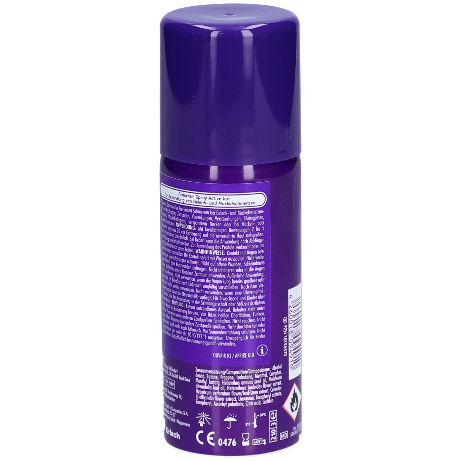 fisiocrem Spray Active Ice