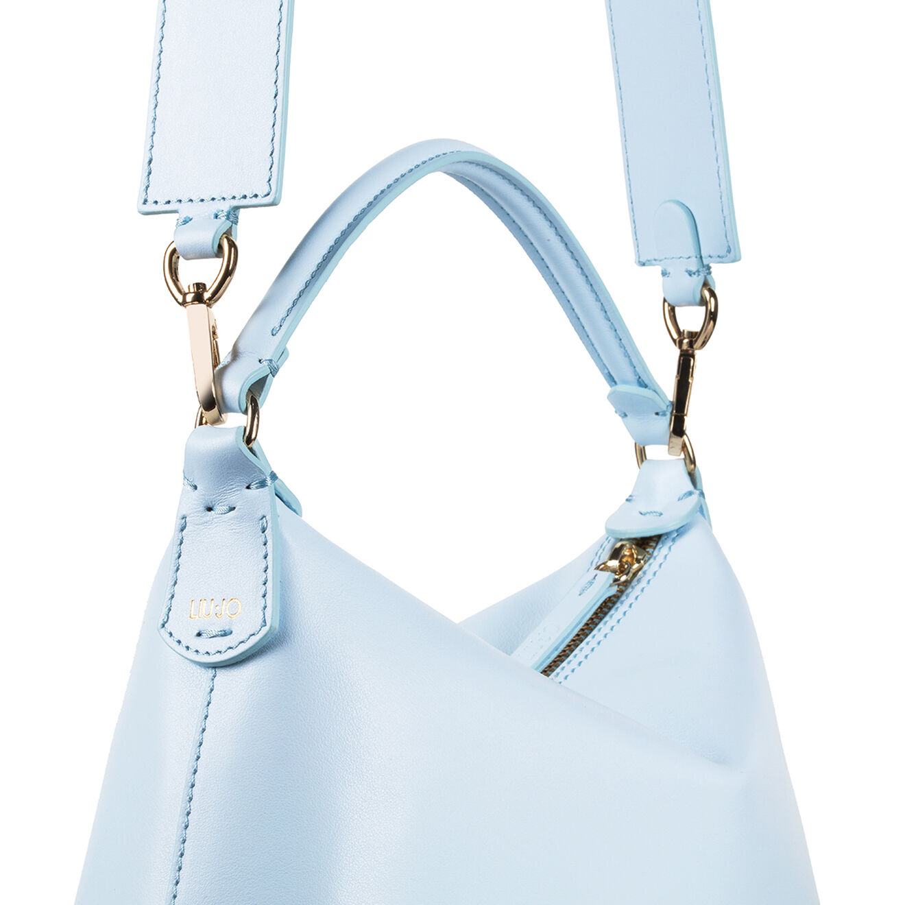 Leonie Hanne x Liu-Jo Sac à main en Cuir Hobo Leonie Hanne X Liu Jo bleu ciel - 26x17x10 cm