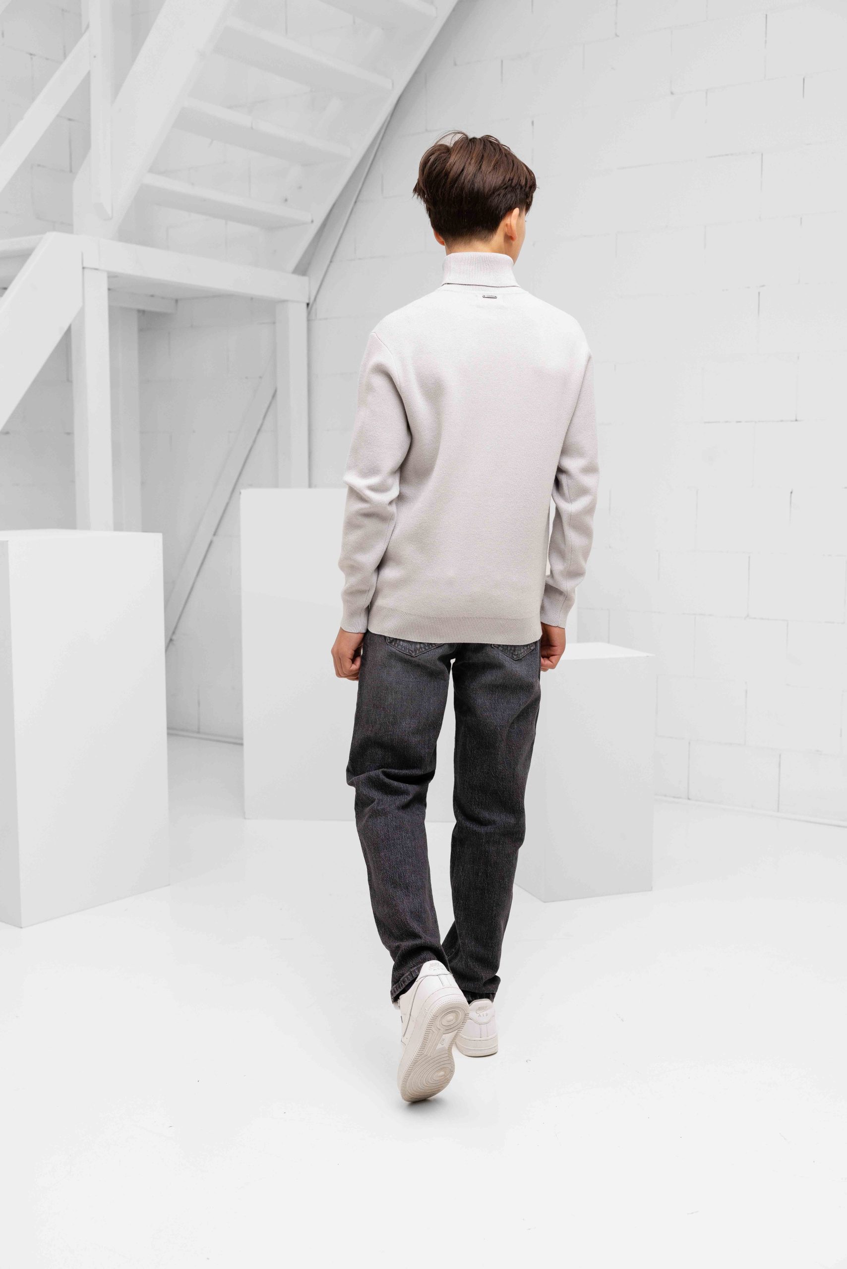 Antony Morato Stuttgart Col Sweater Kids Lichtgrijs