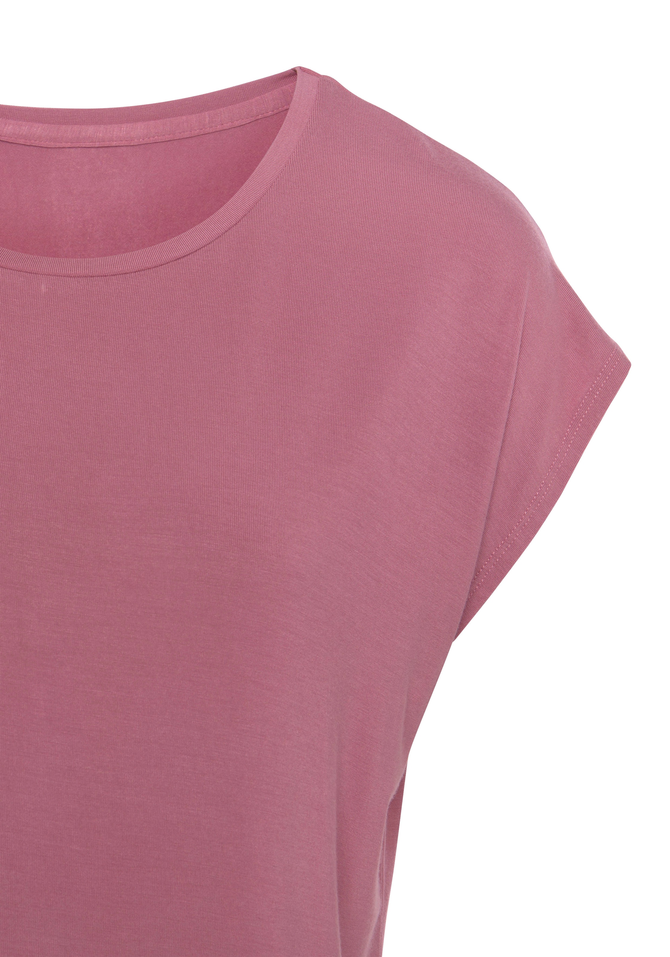 LASCANA Longshirt »mit stark gerundetem Saum«, aus weichem Viskose-Stretch