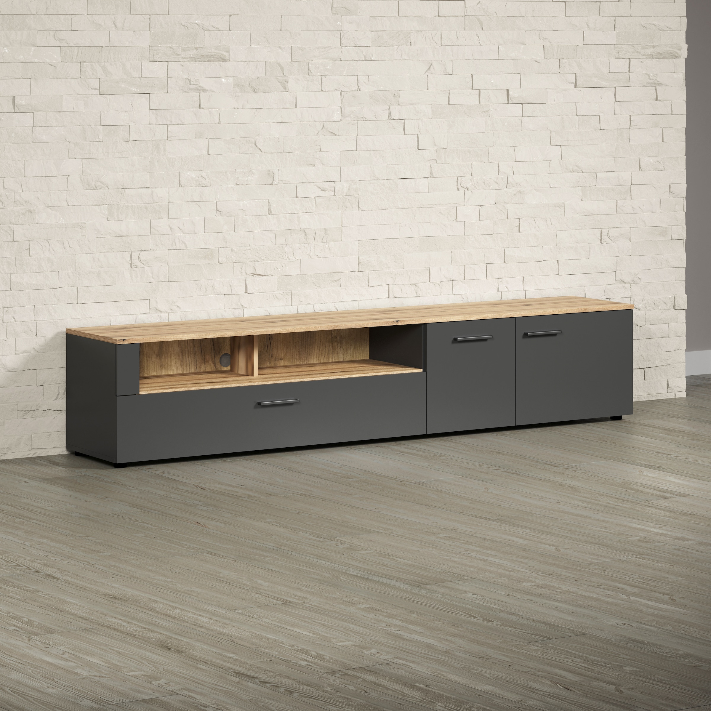 INOSIGN Lowboard »Estepona TV-Kommode« 1 Stk. tlg. TV-Board, Breite 210 cm, Elegant und modern