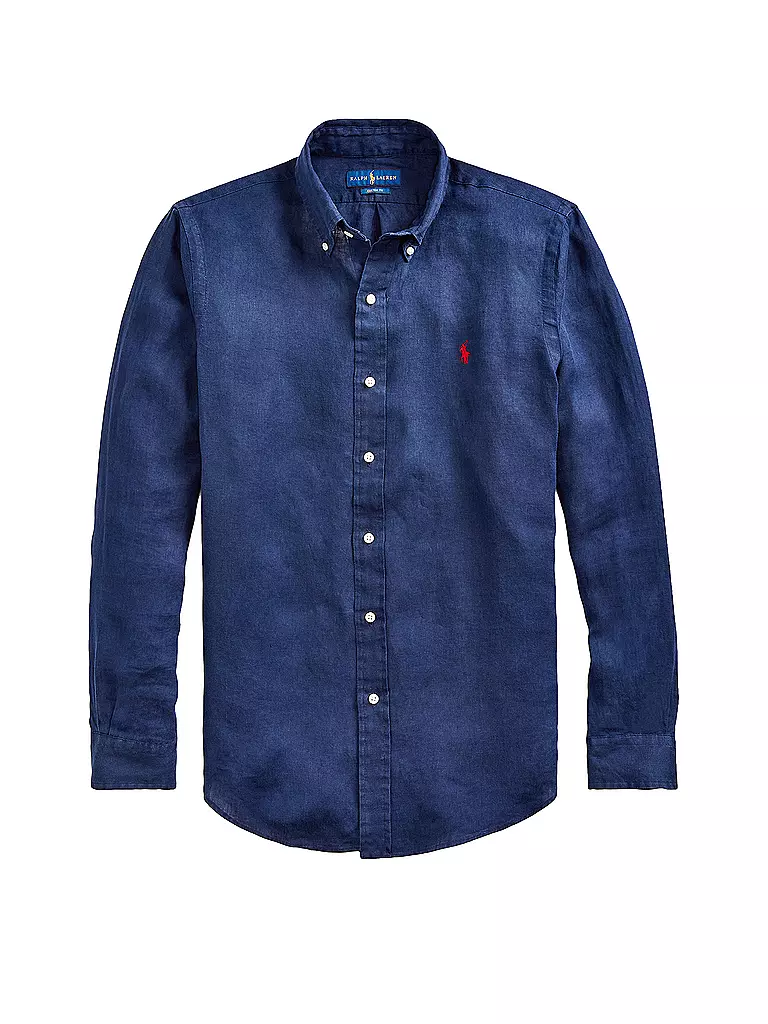 POLO RALPH LAUREN Leinenhemd dunkelblau