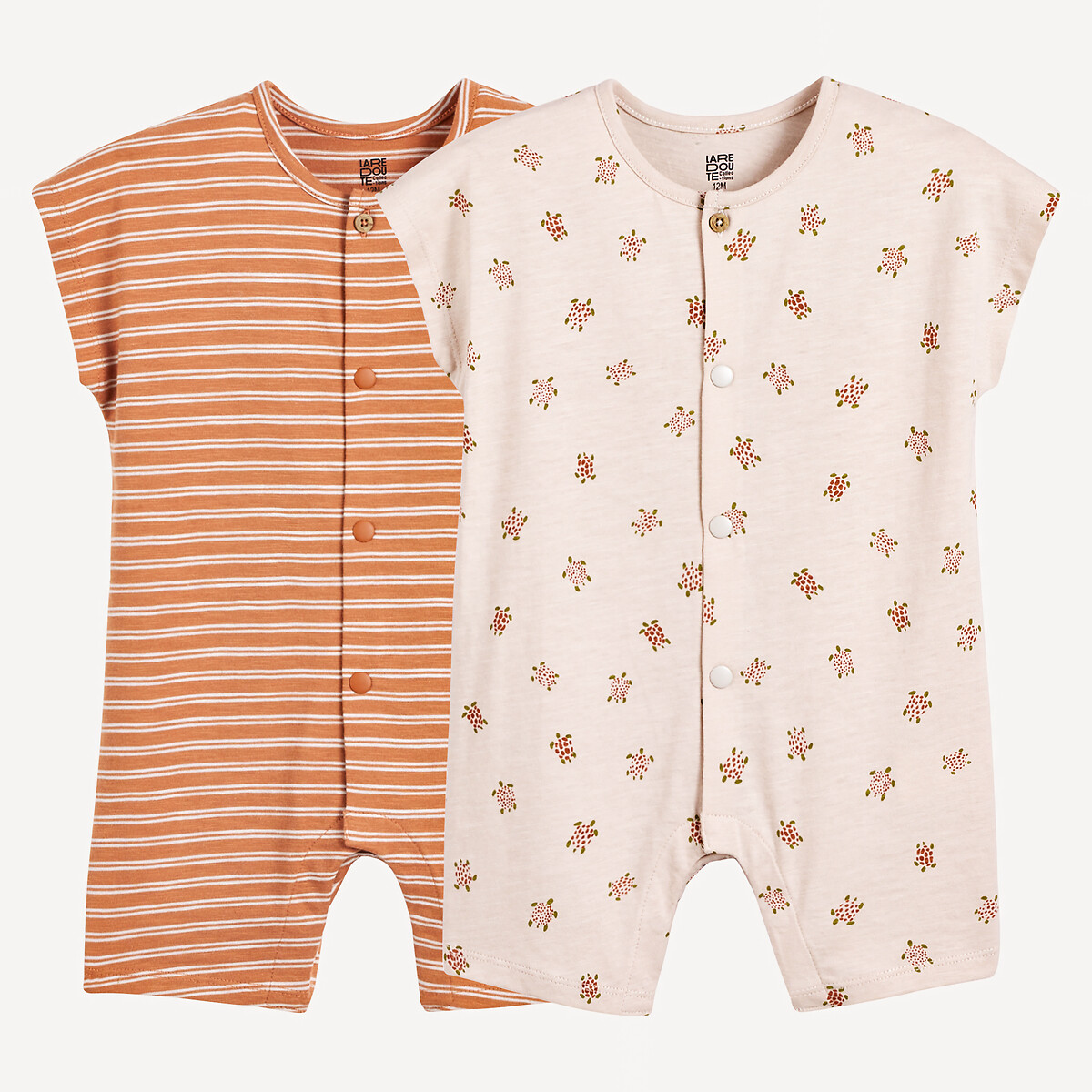 COLEÇÃO LA REDOUTE<br>Conjunto de 2 shorts estampados em malha