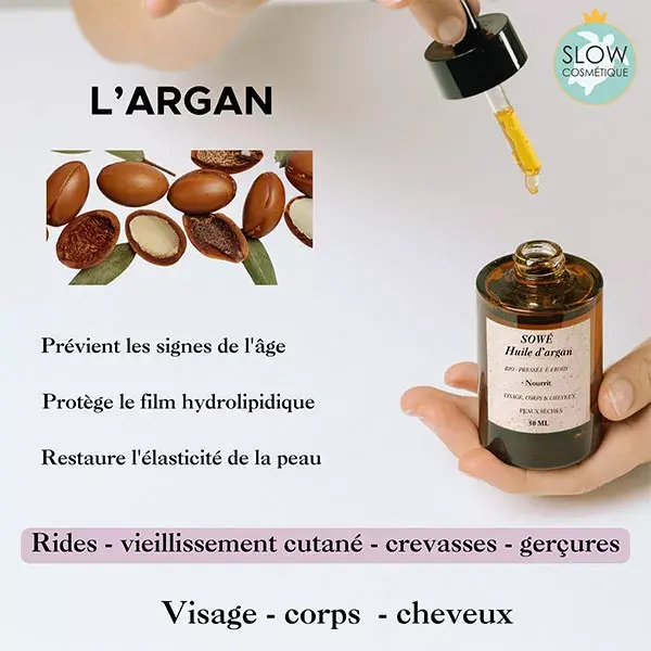Sowé Huile Pure d'Argan Bio 50ml