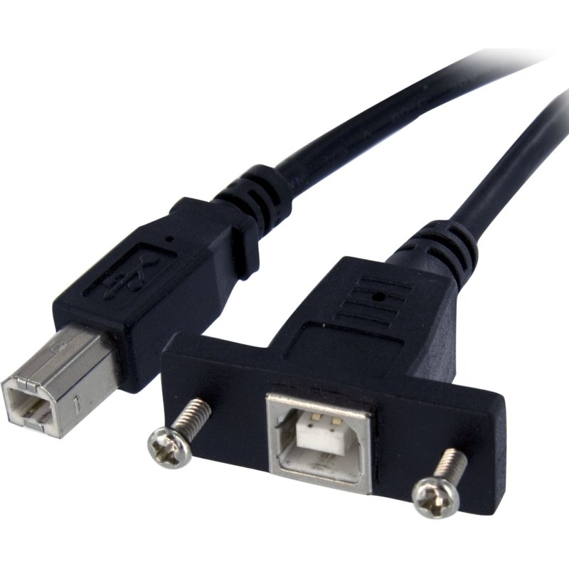 StarTech.com Câble USB 30 cm monté sur panneau B vers B - F/M