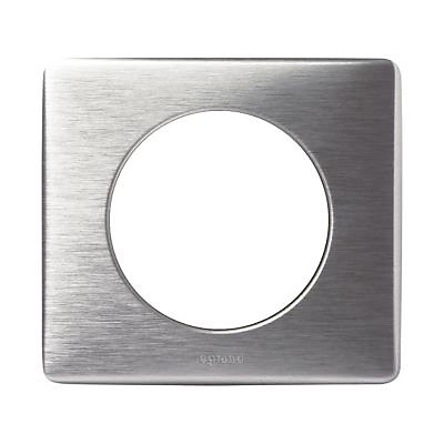Plaque de finition simple Legrand Céliane anodisée aluminium
