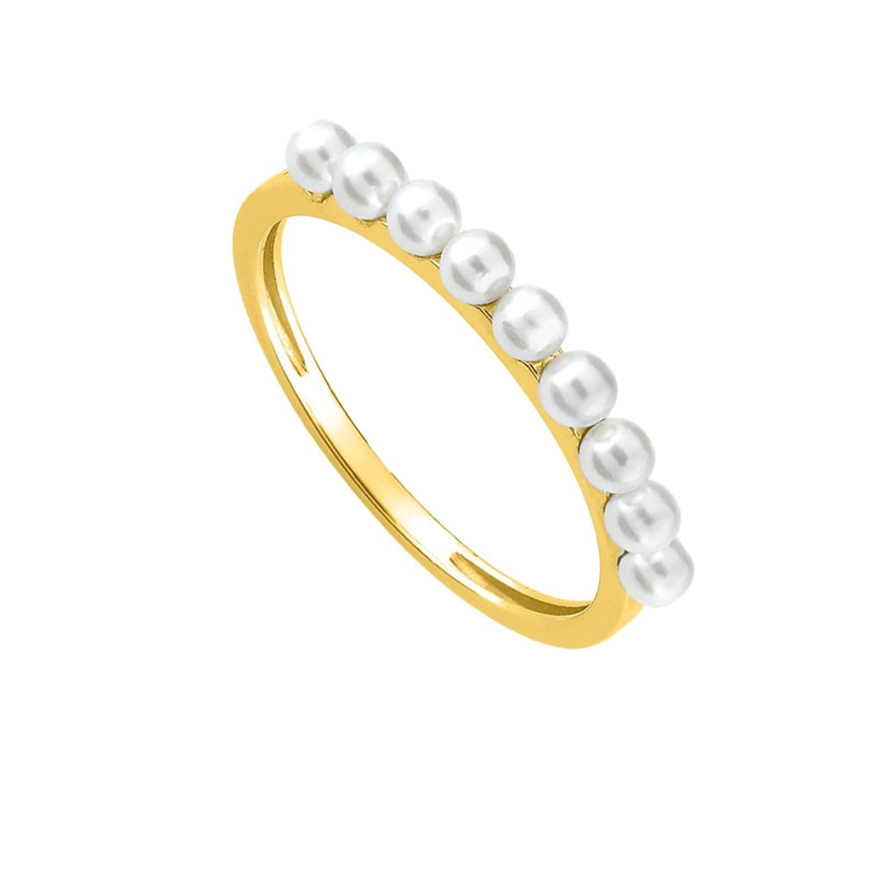 Bague Femme - perle - Or 18 Carats