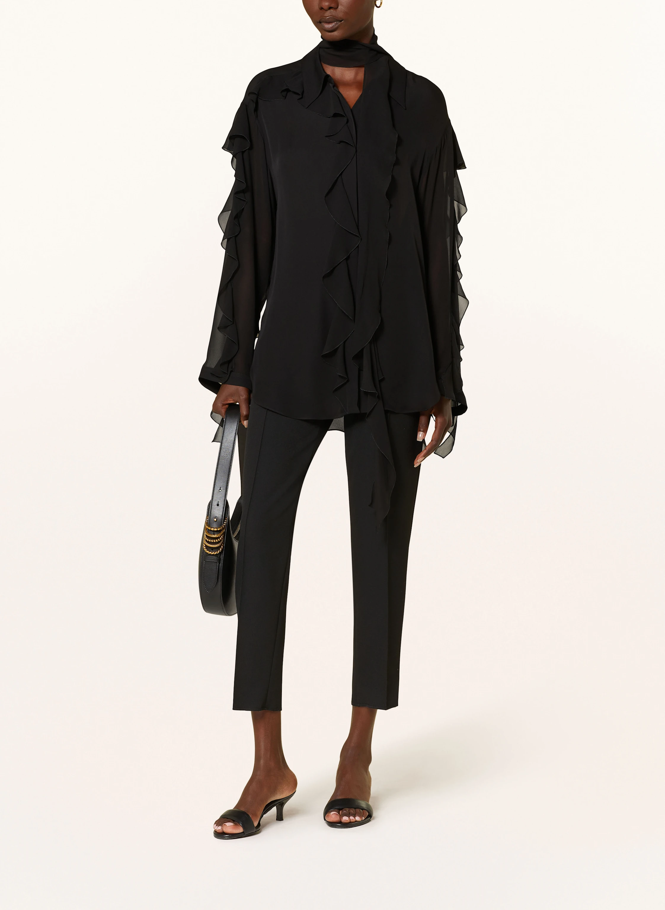DOROTHEE SCHUMACHER Hemdbluse SHEER TWIST aus Seide mit Volants