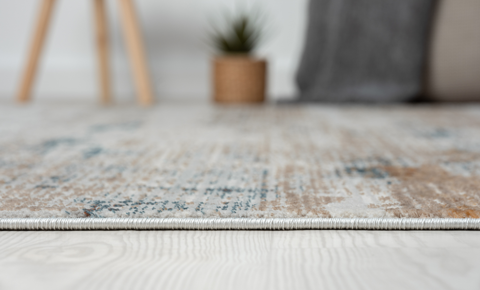 Kurzflorteppich ESME - grau-beige - 200x290 cm