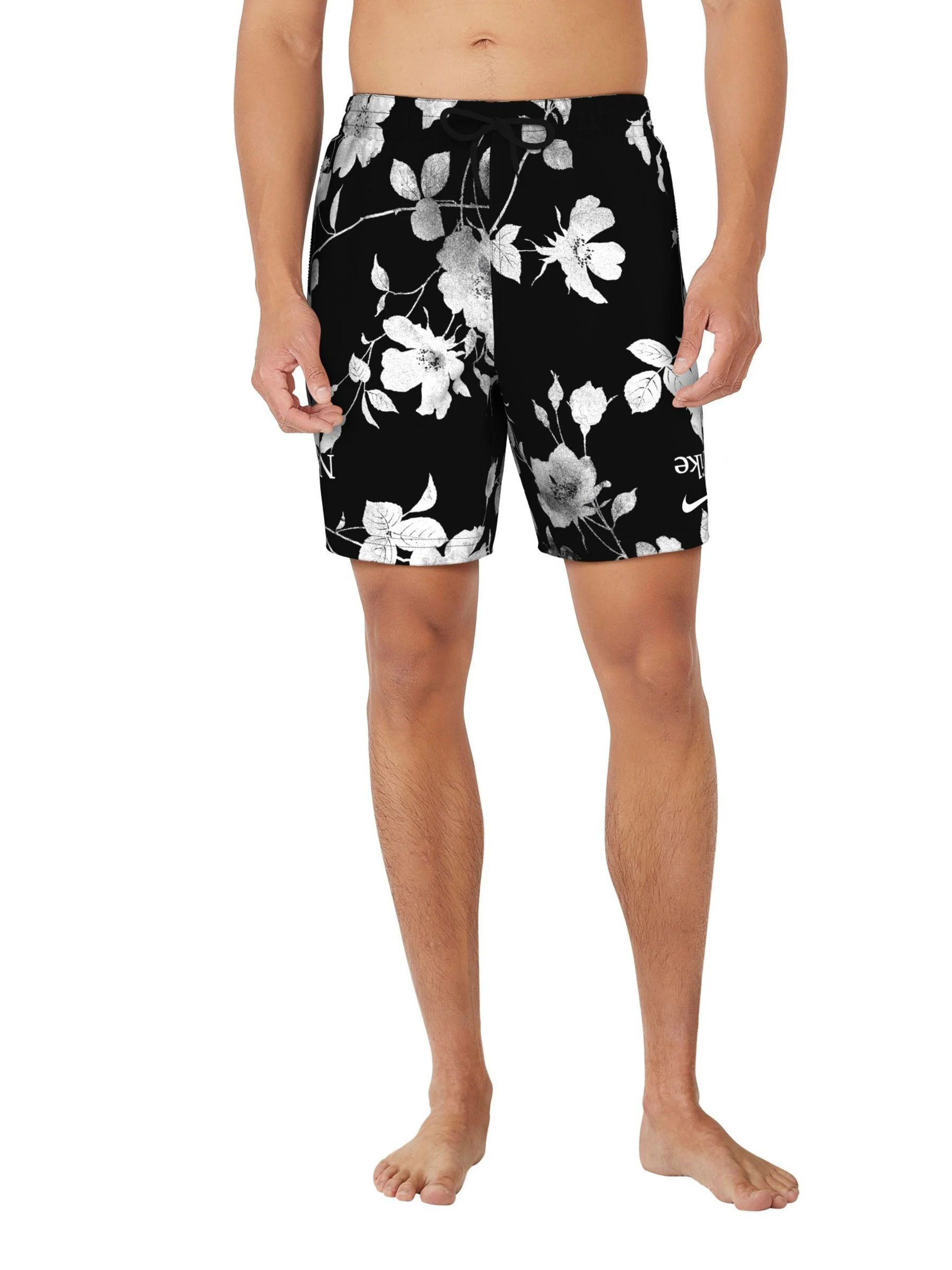 Nike zwemshort van 7 inch met bloemenprint