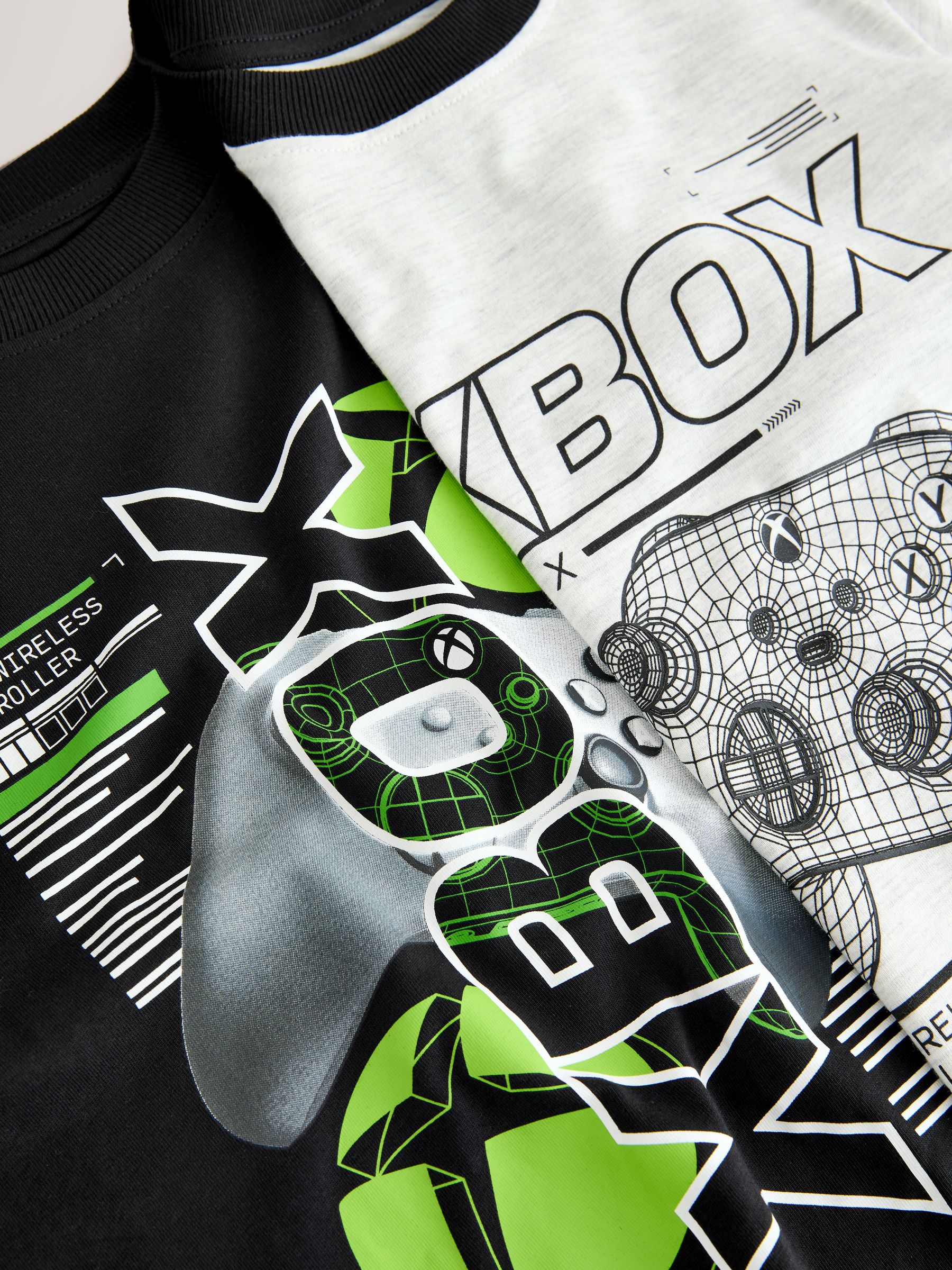 Black/Grey Xbox - License Short Pyjamas 2 Pack (5-16yrs)