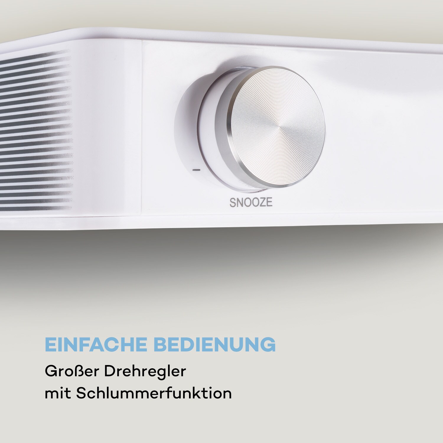 KR-140 Bluetooth Küchenradio DAB+/UKW Freisprechfunktion LED-Licht Weiß
