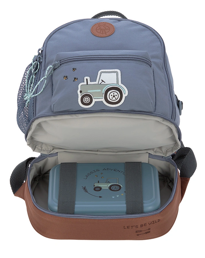 Kinderrucksack ADVENTURE – TRACTOR (24x27x15) in blau