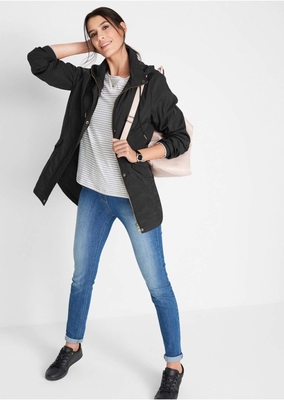 Parka légère à capuche