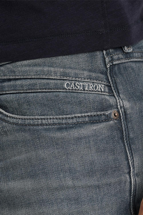 Cast Iron blauwe heren korte broek
