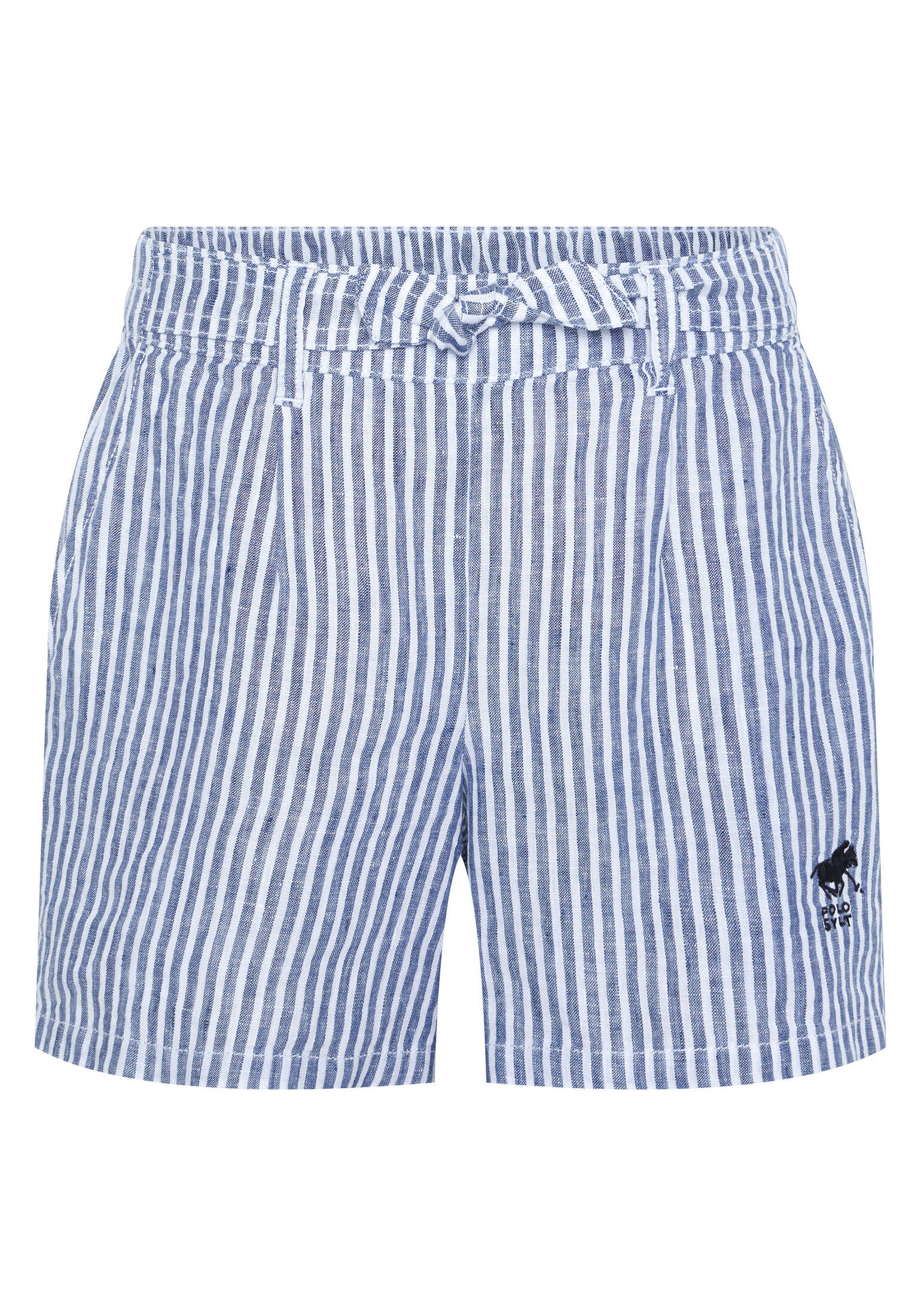 Polo Sylt| Mädchen Shorts mit Stoffschleife und Streifen