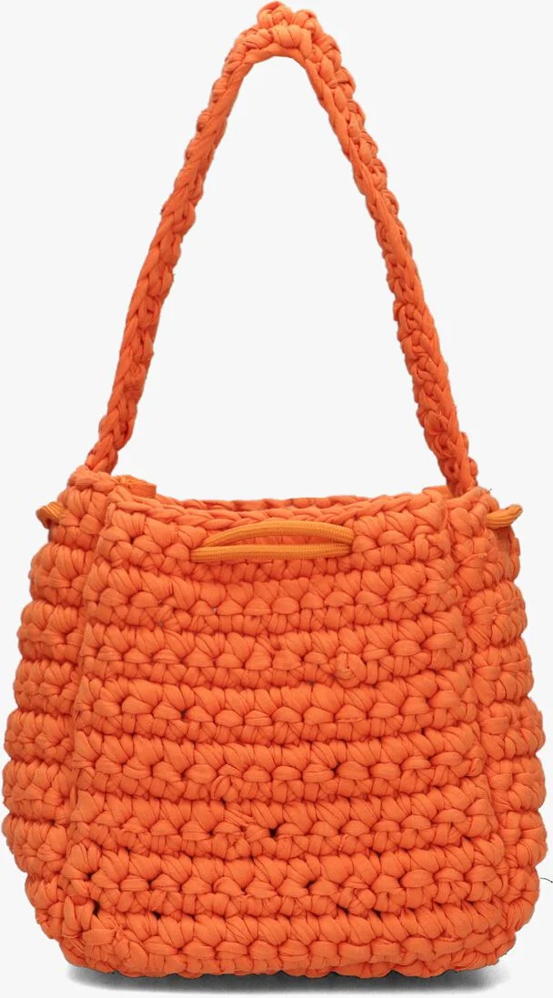 HVISK oranje hvisk handtas luna crochet