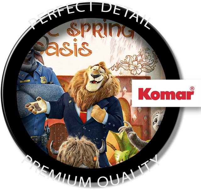 Komar Fototapete »Digitaldruck Vlies -  Zoomania - Grösse 350 x 250 cm« bedruckt glatt Kinderzimmer